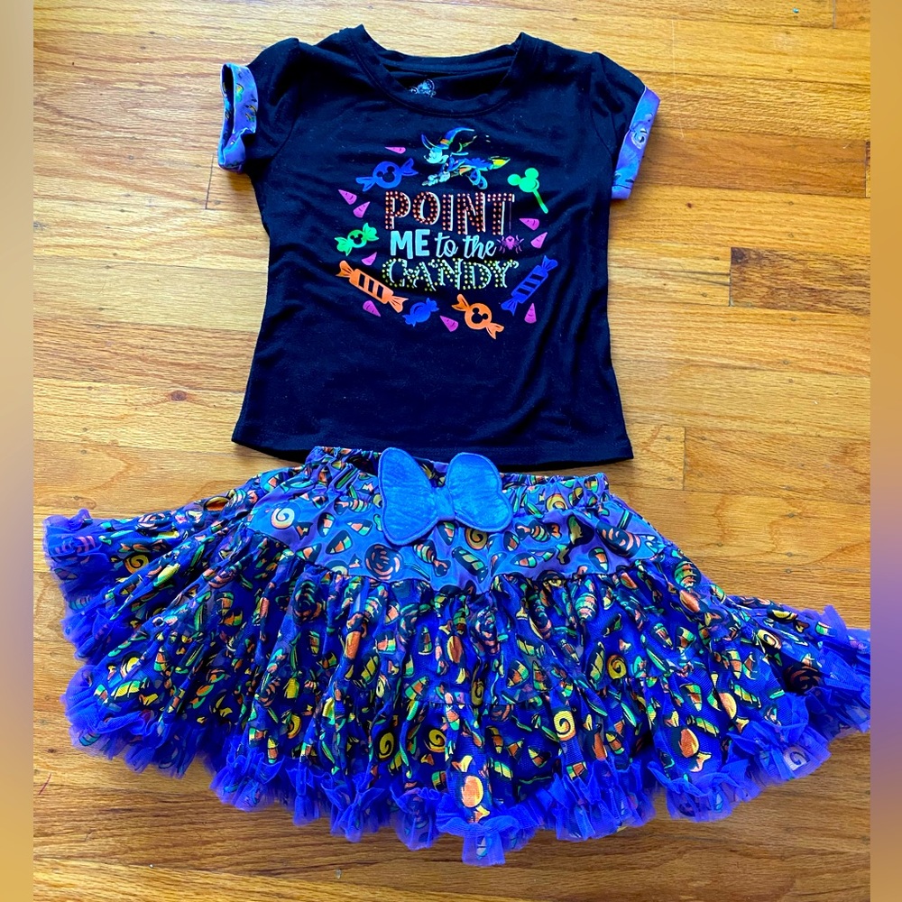 Disney, Halloween Shirt and Tutu Set, Size XS (3T)